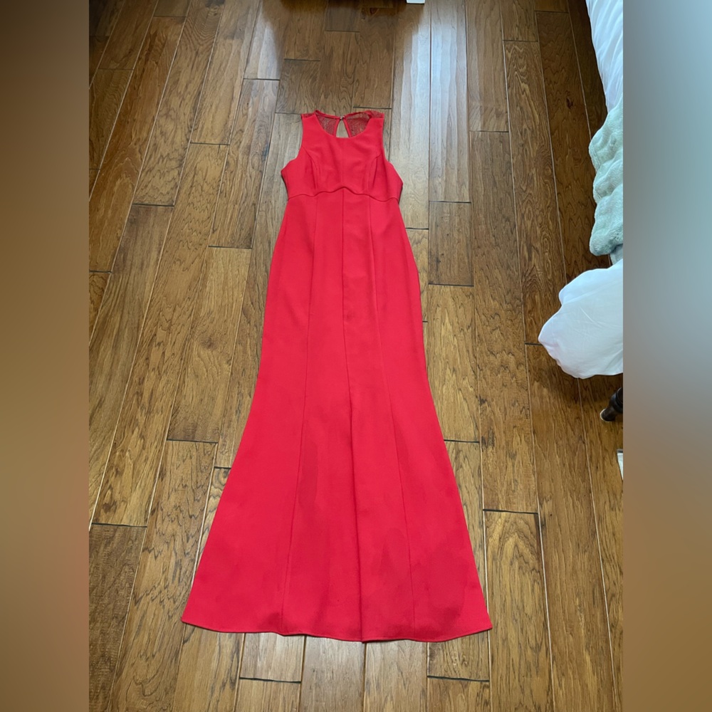 Bcbgeneration Vibrant Red Backless Dress - image 1